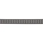 82824 | Lattice Indoor/Outdoor Tape - Black Schumacher Lattice Indoor/Outdoor Tape trim in Black (82824)