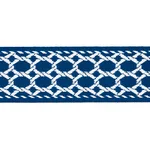 82820 | Lattice Indoor/Outdoor Tape - Navy Schumacher Lattice Indoor/Outdoor Tape trim in Navy (82820)