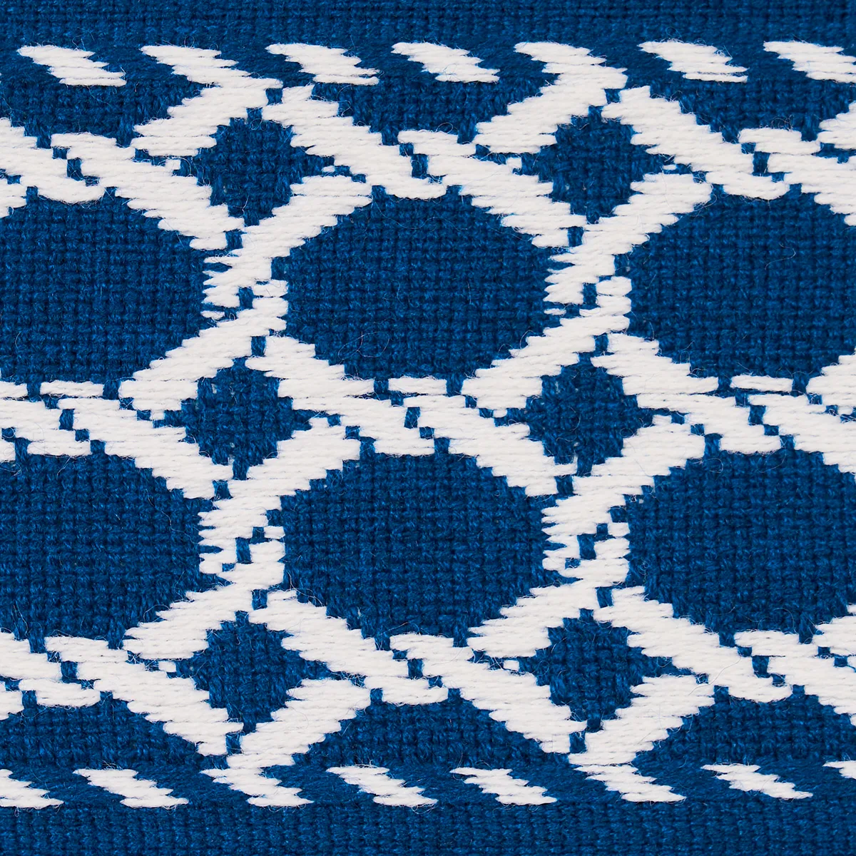 82820 | Lattice Indoor/Outdoor Tape - Navy Schumacher Lattice Indoor/Outdoor Tape trim in Navy (82820)