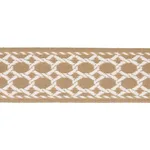 Schumacher Lattice Indoor/Outdoor Tape trim in Sand (82823)