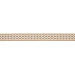Schumacher Lattice Indoor/Outdoor Tape trim in Sand (82823)