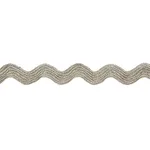 65470 | Laurent Linen Rickrack - String Schumacher Laurent Linen Rickrack trim in String (65470)