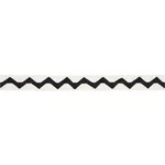 82243 | Lazare Appliqué Tape - Black on Ivory Schumacher Lazare Appliqué Tape trim in Black on Ivory (82243)
