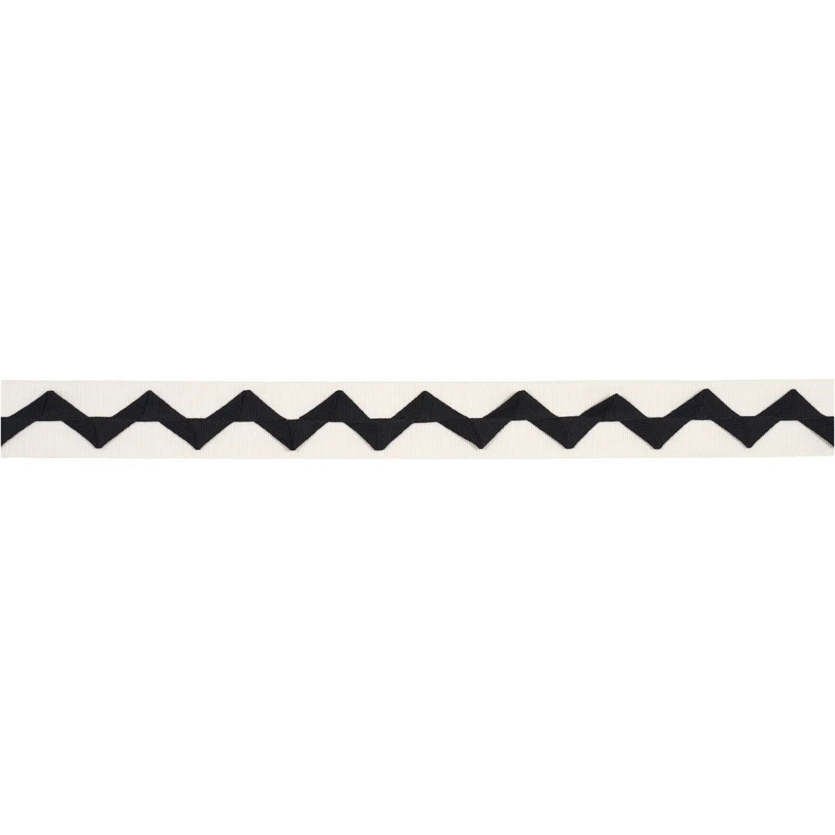 Schumacher Lazare Appliqué Tape trim in Black on Ivory (82243)