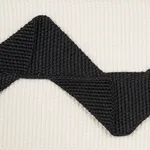 82243 | Lazare Appliqué Tape - Black on Ivory Schumacher Lazare Appliqué Tape trim in Black on Ivory (82243)