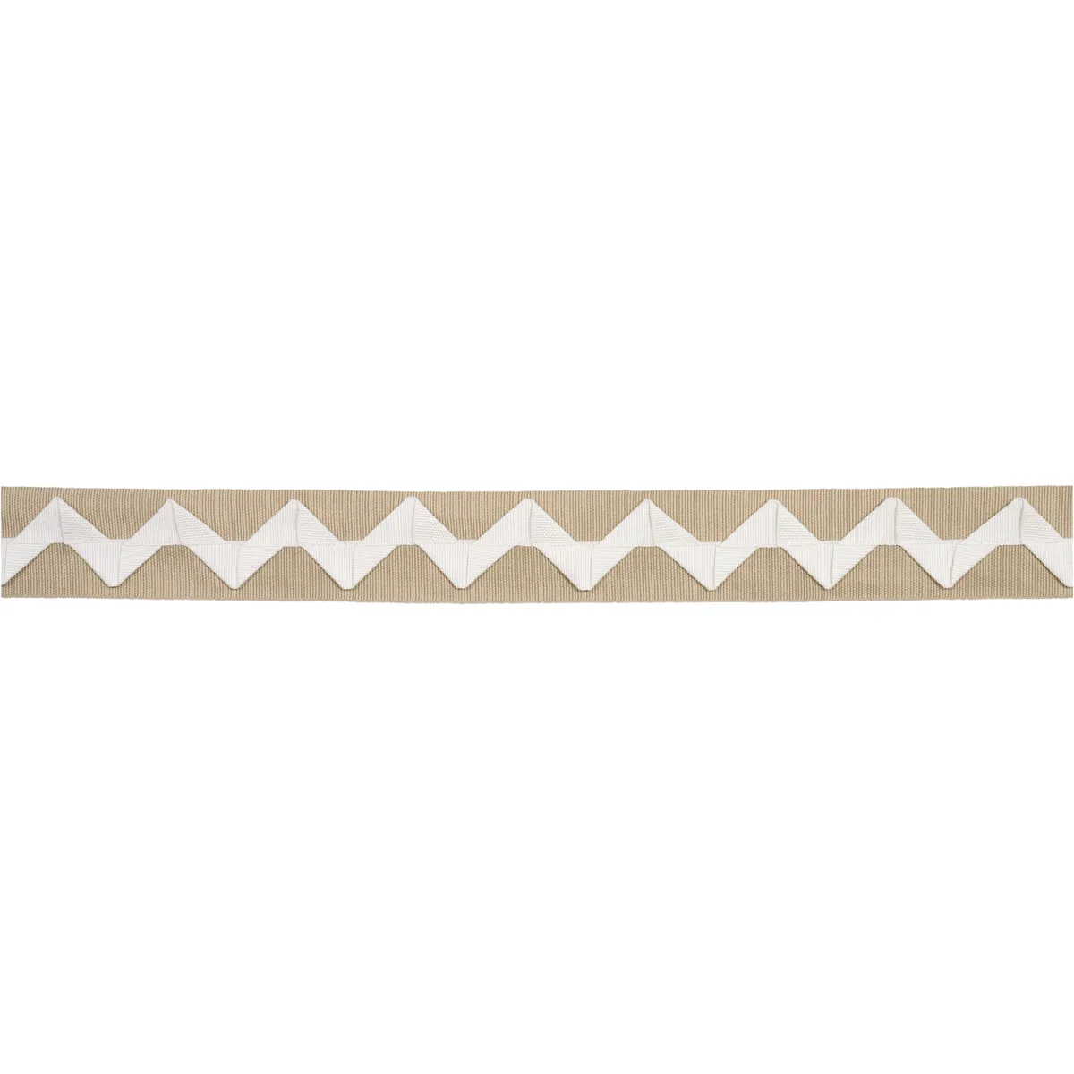 Schumacher Lazare Appliqué Tape trim in Ivory on Natural (82242)