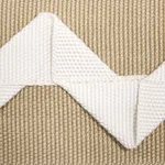 82242 | Lazare Appliqué Tape - Ivory on Natural Schumacher Lazare Appliqué Tape trim in Ivory on Natural (82242)