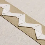 82242 | Lazare Appliqué Tape - Ivory on Natural Schumacher Lazare Appliqué Tape trim in Ivory on Natural (82242)