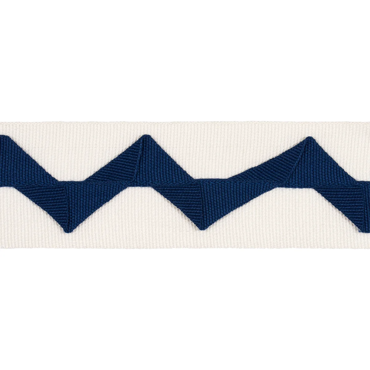 Schumacher Lazare Appliqué Tape trim in Navy on Ivory (82241)