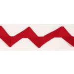82244 | Lazare Appliqué Tape - Red on Ivory Schumacher Lazare Appliqué Tape trim in Red on Ivory (82244)