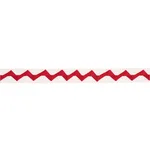 82244 | Lazare Appliqué Tape - Red on Ivory Schumacher Lazare Appliqué Tape trim in Red on Ivory (82244)