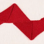 82244 | Lazare Appliqué Tape - Red on Ivory Schumacher Lazare Appliqué Tape trim in Red on Ivory (82244)