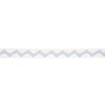 82240 | Lazare Appliqué Tape - Sky on Ivory Schumacher Lazare Appliqué Tape trim in Sky on Ivory (82240)