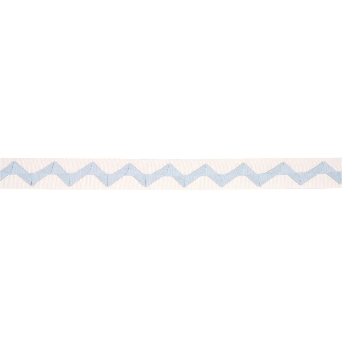 Schumacher Lazare Appliqué Tape trim in Sky on Ivory (82240)