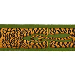 82511 | Le Tigre Embroidered Trim - Green Schumacher Le Tigre Embroidered Trim in Green (82511)