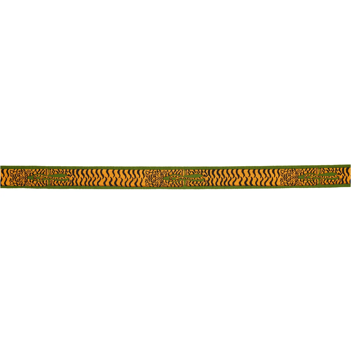 82511 | Le Tigre Embroidered Trim - Green Schumacher Le Tigre Embroidered Trim in Green (82511)