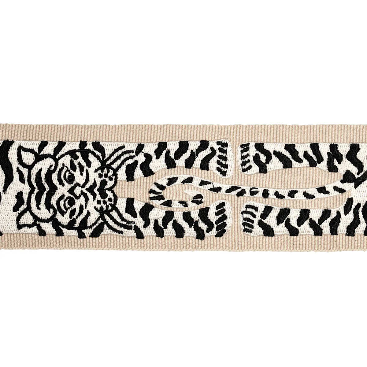 Schumacher Le Tigre Embroidered Trim in Neutral (82510)