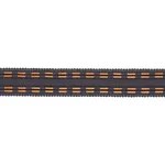 86381 | Leather Cord Tape - Charcoal Schumacher Leather Cord Tape trim in Charcoal (86381)