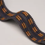 86381 | Leather Cord Tape - Charcoal Schumacher Leather Cord Tape trim in Charcoal (86381)