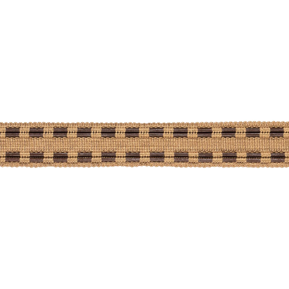 Schumacher Leather Cord Tape trim in Natural (86382)