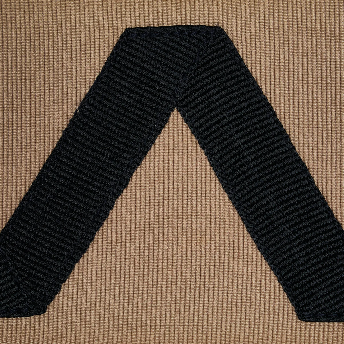 80870 | Legere Appliqué Tape - Black on Sand Schumacher Legere Appliqué Tape trim in Black on Sand (80870)