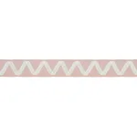 80874 | Legere Appliqué Tape - Ivory on Blush Schumacher Legere Appliqué Tape trim in Ivory on Blush (80874)
