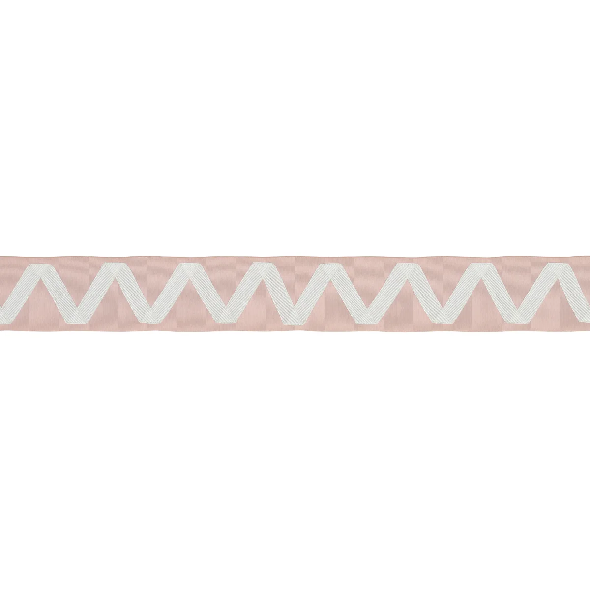 Schumacher Legere Appliqué Tape trim in Ivory on Blush (80874)