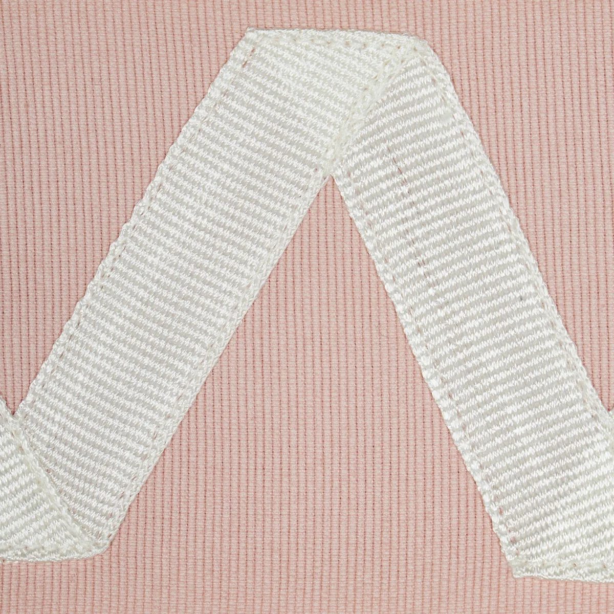 80874 | Legere Appliqué Tape - Ivory on Blush Schumacher Legere Appliqué Tape trim in Ivory on Blush (80874)