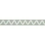 80872 | Legere Appliqué Tape - Ivory on Seaglass Schumacher Legere Appliqué Tape trim in Ivory on Seaglass (80872)