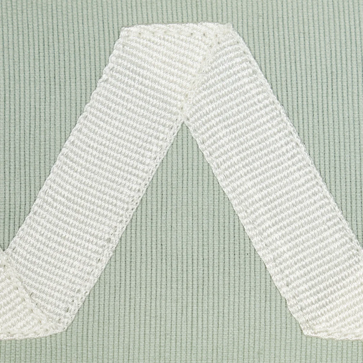 80872 | Legere Appliqué Tape - Ivory on Seaglass Schumacher Legere Appliqué Tape trim in Ivory on Seaglass (80872)