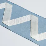 80873 | Legere Appliqué Tape - Ivory on Sky Schumacher Legere Appliqué Tape trim in Ivory on Sky (80873)