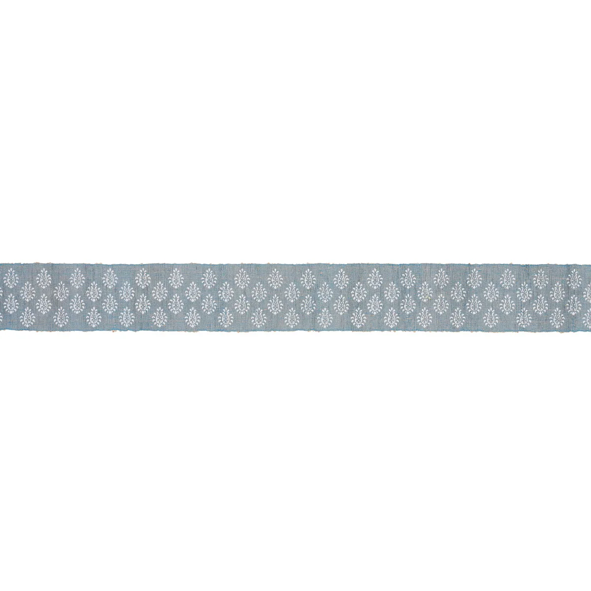 Schumacher Leila Hand-Block Matka Tape trim in Chambray (82132)