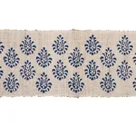 82130 | Leila Hand-Block Matka Tape - Indigo Schumacher Leila Hand-Block Matka Tape trim in Indigo (82130)