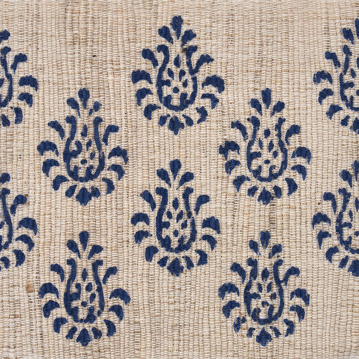 82130 | Leila Hand-Block Matka Tape - Indigo Schumacher Leila Hand-Block Matka Tape trim in Indigo (82130)