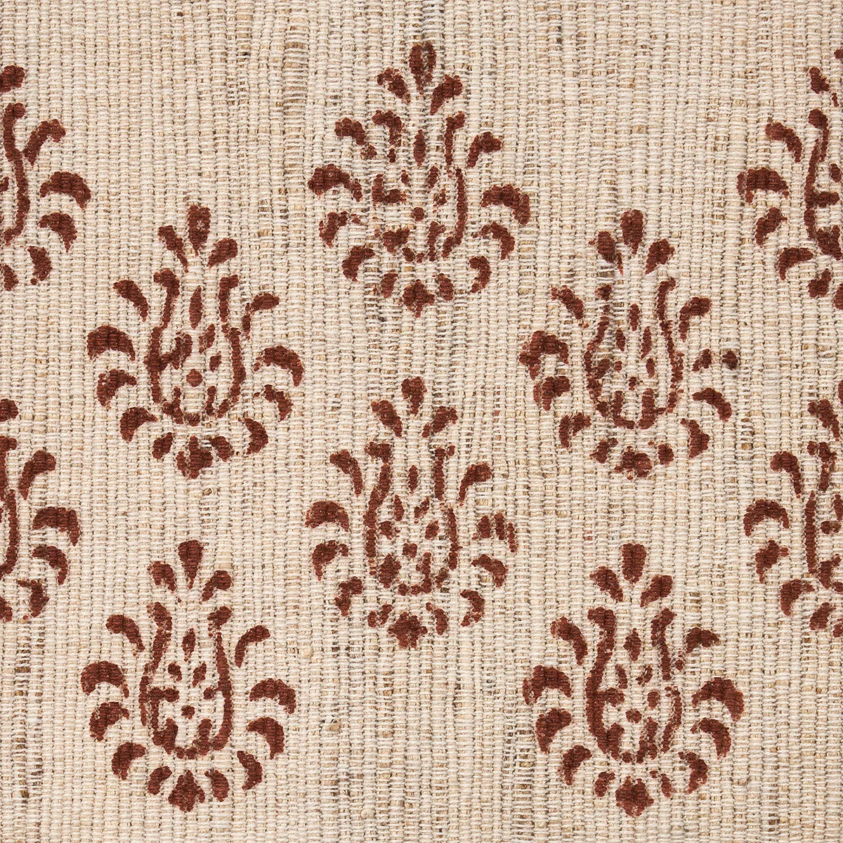 Schumacher Leila Hand-Block Matka Tape trim in Sienna (82131)