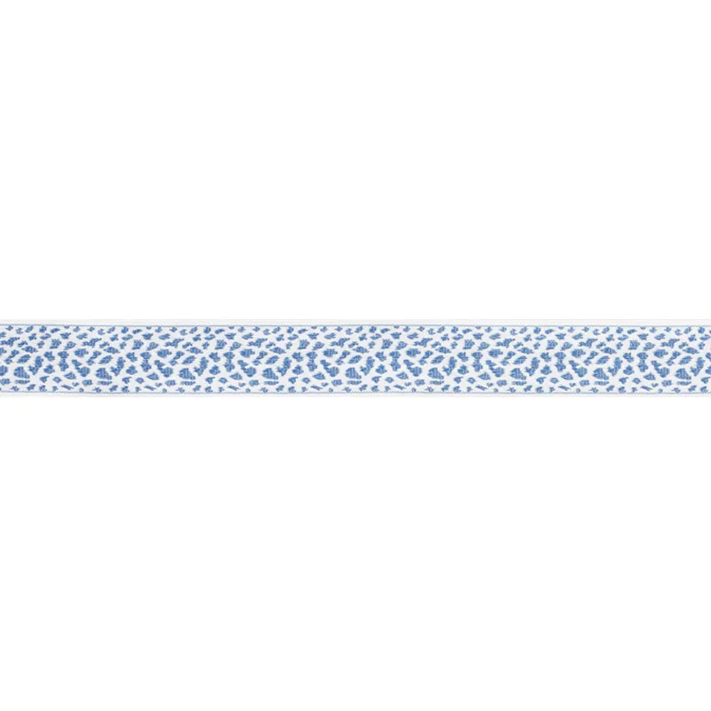 Schumacher Leopard Tape trim in Blue (75850)