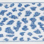 75850 | Leopard Tape - Blue Schumacher Leopard Tape trim in Blue (75850)