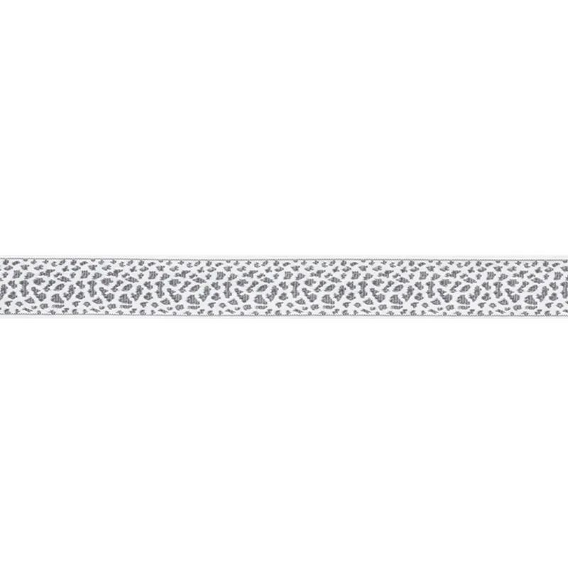 Schumacher Leopard Tape trim in Grey (75855)