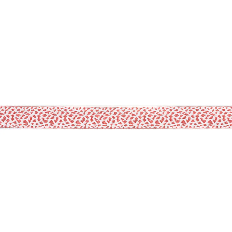 Schumacher Leopard Tape trim in Red (75853)