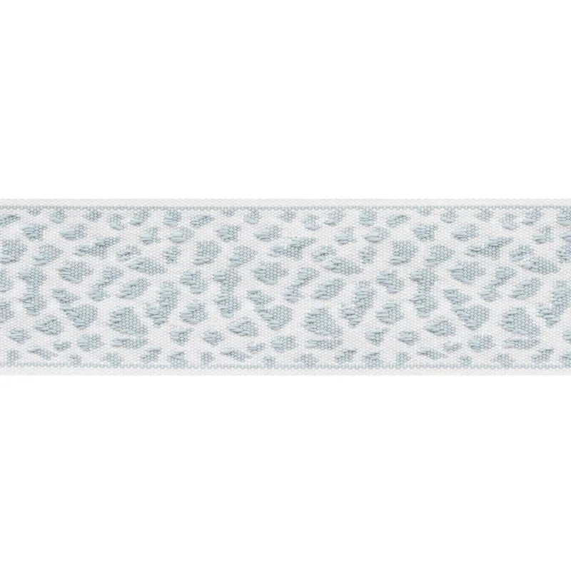 Schumacher Leopard Tape trim in Sky (75851)