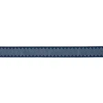 181382 | Leora Hand Blocked Tape Narrow - Indigo Schumacher Leora Hand Blocked Tape Narrow trim in Indigo (181382)