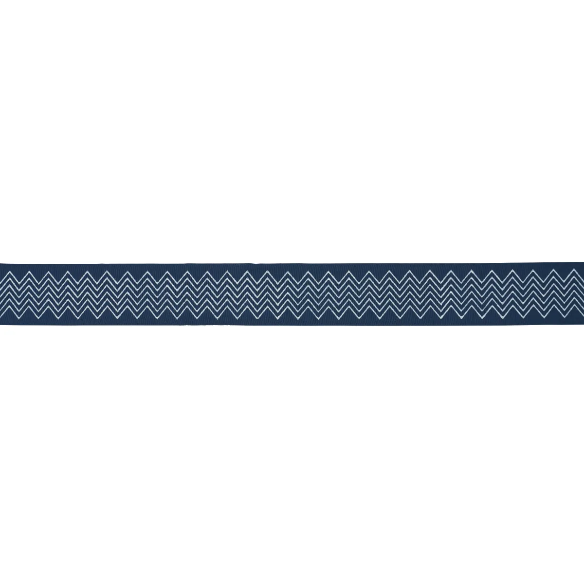 Schumacher Leora Hand Blocked Tape Narrow trim in Indigo (181382)