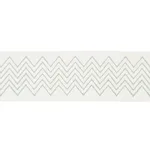 181380 | Leora Hand Blocked Tape Narrow - Sky Schumacher Leora Hand Blocked Tape Narrow trim in Sky (181380)