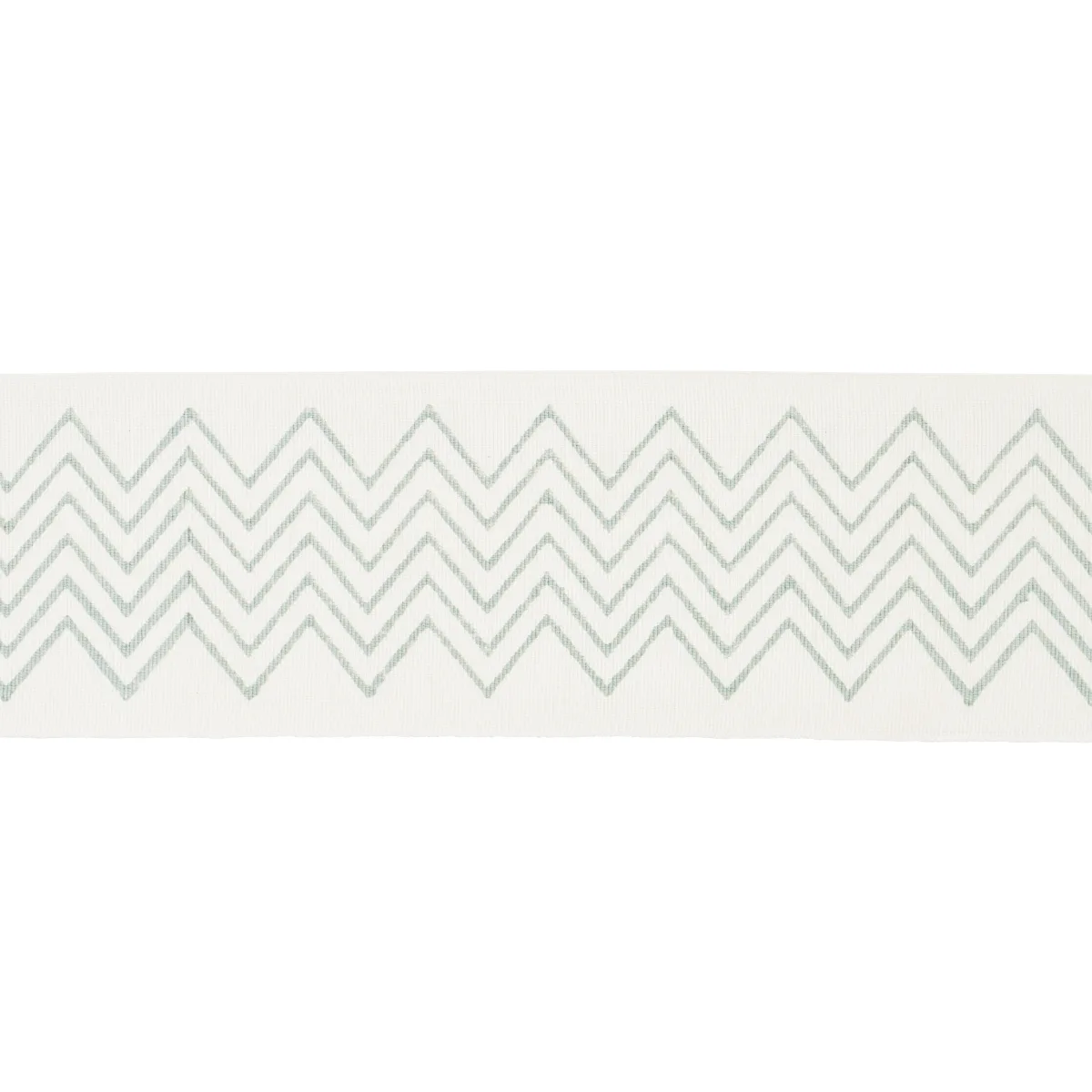 Schumacher Leora Hand Blocked Tape Narrow trim in Sky (181380)