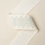 181380 | Leora Hand Blocked Tape Narrow - Sky Schumacher Leora Hand Blocked Tape Narrow trim in Sky (181380)