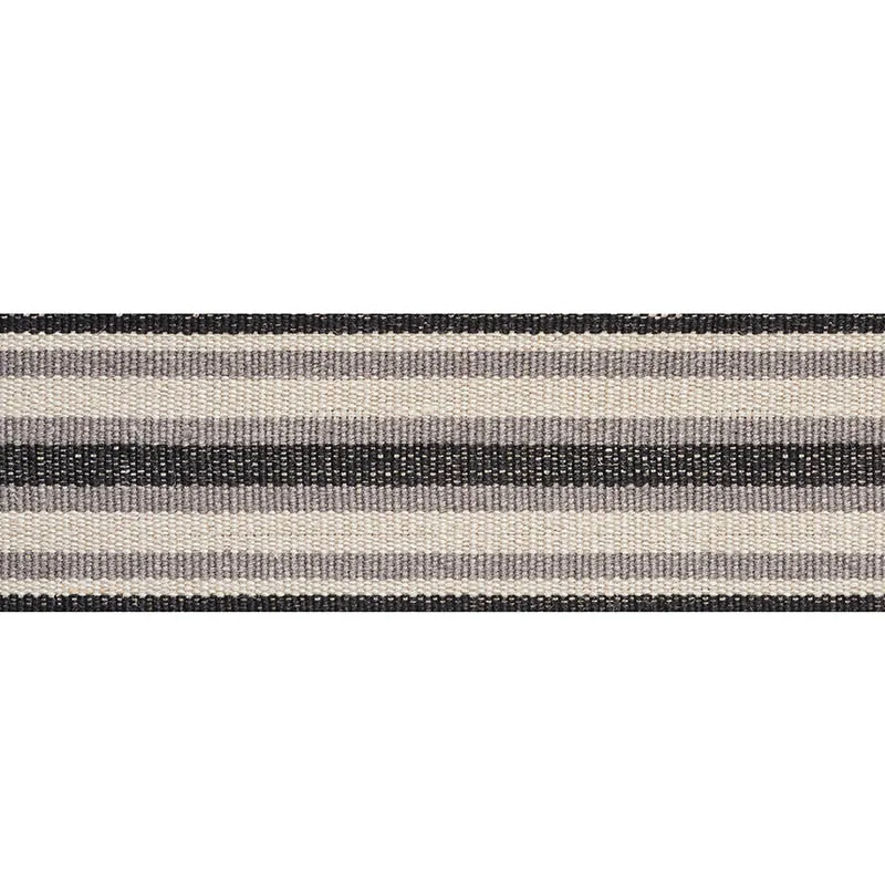 Schumacher Levant Tape trim in Charcoal (76582)