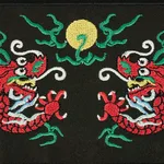 Schumacher Lili Dragon Tape trim in Black (78170)