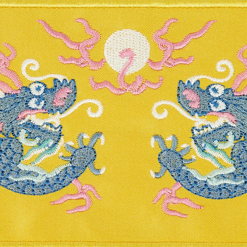78172 | Lili Dragon Tape - Yellow Schumacher Lili Dragon Tape trim in Yellow (78172)
