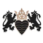 73020 | Lionheart Appliqué - Black & Gold Schumacher Lionheart Appliqué trim in Black & Gold (73020)