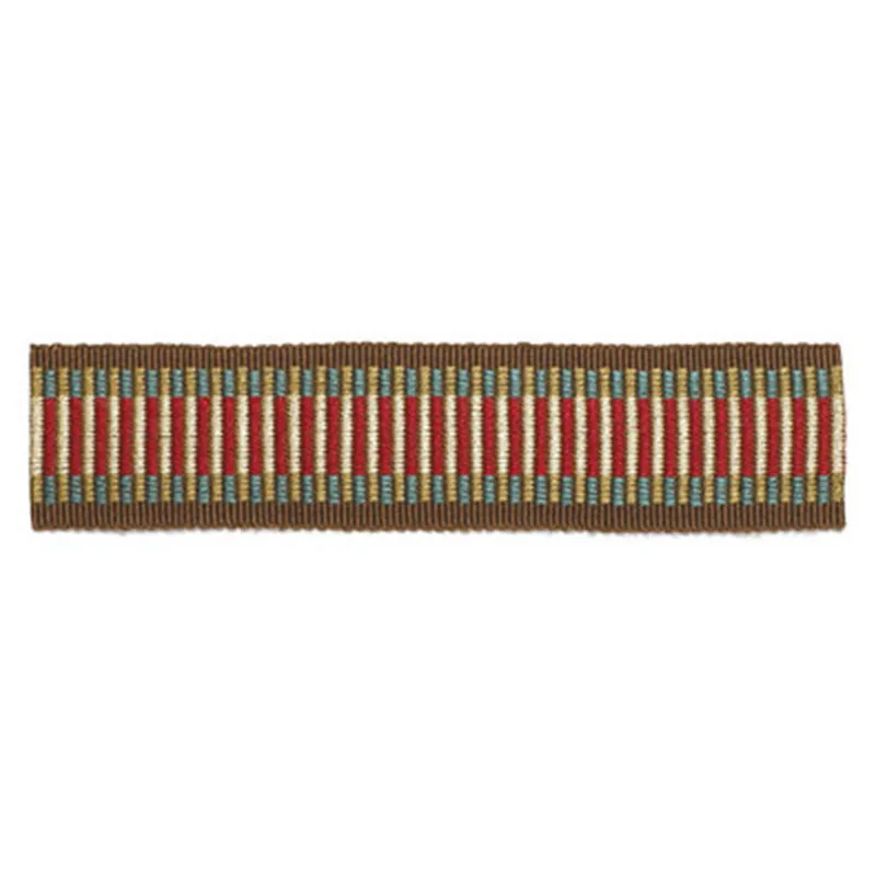 Schumacher Litchfield Braid trim in Rosewood (63330)